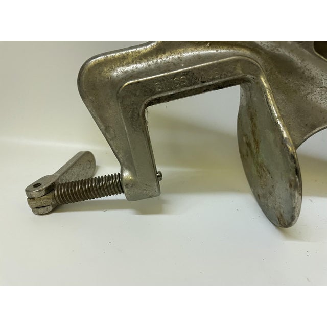 Silver Vintage Bar-Mount Wine Bottle Corkscrew by Rapid Swiss, 1970s For Sale - Image 8 of 11