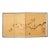 Japanese Showa Four Panel Screen Persimmon Branch in Snow For Sale