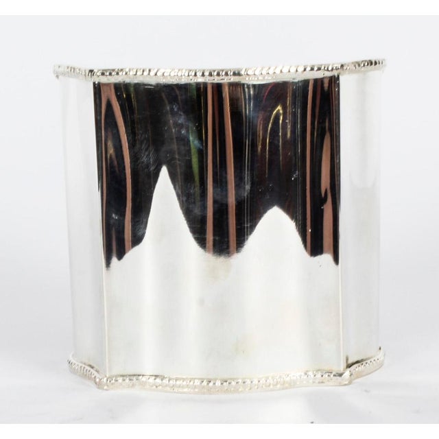 20th Century Neoclassical Silver-Plated Wine Coaster For Sale - Image 6 of 13