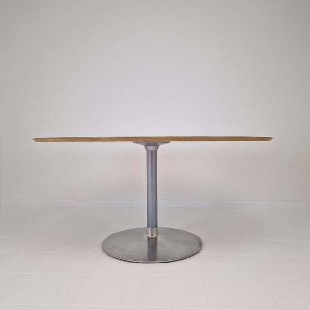 Wood Oval Dining Table by Pierre Paulin for Artifort, 2000s For Sale - Image 7 of 17