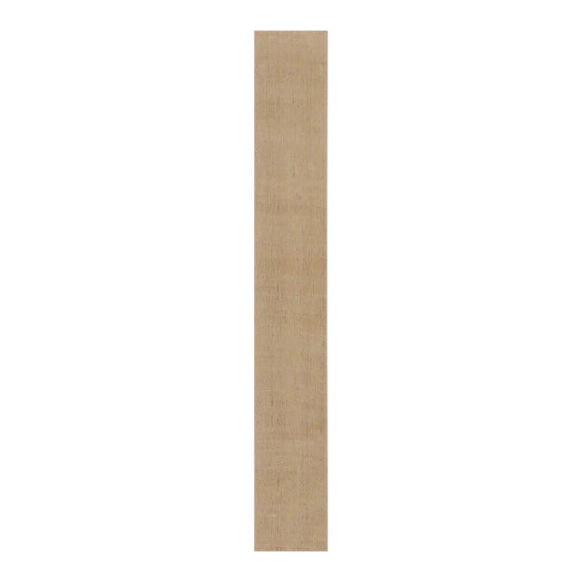 Rug & Kilim’s Modern Textural Extra-Long Runner Rug in Beige-Brown & Cream Tones - 2'7" X 18' For Sale