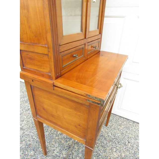 Antique French Fruitwood Secretary Desk For Sale - Image 13 of 18