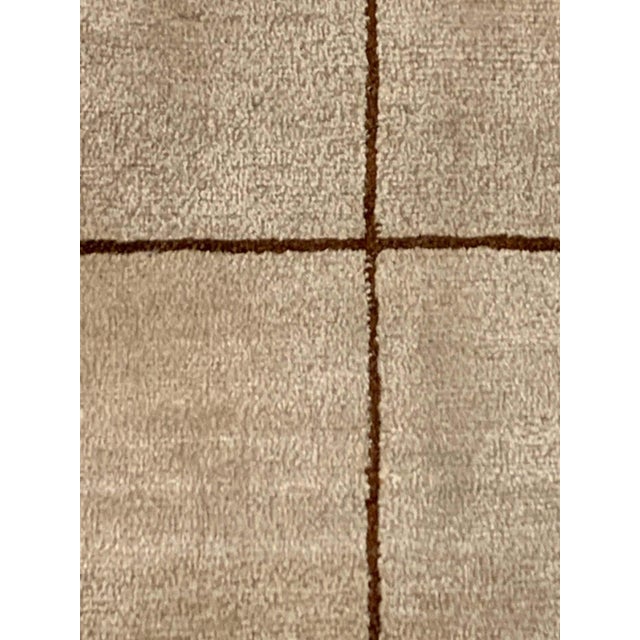 Modern Tibetan Geometric Silk Rug by Doris Leslie Blau Size: 10'0" × 14'0" (304 × 426 cm) Striking in its simplicity and...