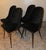 Black Velvet Dining Chairs, Italy, 1960s, Set of 4 For Sale - Image 16 of 16