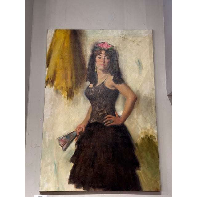 Spanish Mid 20th Century “Spanish Dancer” by Samuel Edmund Oppenheim For Sale - Image 3 of 5