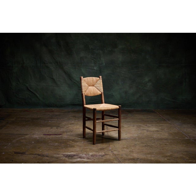 Robert Sentou Set of Four Straight Back Chairs by Charlotte Perriand, 1960s For Sale - Image 4 of 7