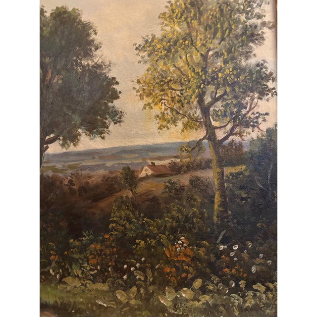 Antique Signed Herman S. Williams Oil Landscape Painting – Ornate Gilt Frame Ks For Sale - Image 4 of 9