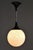 Metal Mid-Century Chandelier in Chromed Steel and Opaline Glass, Czech, 1950s For Sale - Image 7 of 9