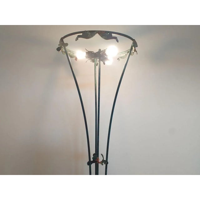 Floor Lamp in Art Nouveau Style, 1950s For Sale - Image 9 of 13