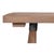 Rustic Carved Leg Console Table in Natural Pine For Sale - Image 11 of 12