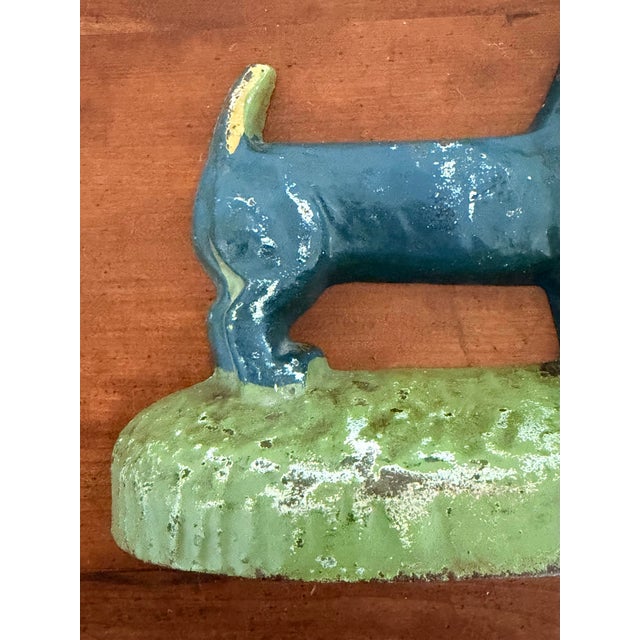 Bradley Hubbard Antique Iron Dachshund Doorstop by Taylor Cook 1930 For Sale - Image 4 of 12