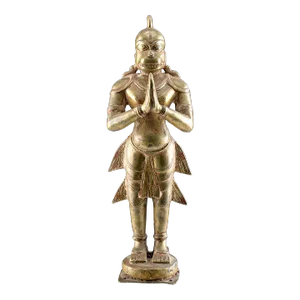 19c India Brass Metal Hanuman Ramayana Indian Monkey Animal Antique Vintage