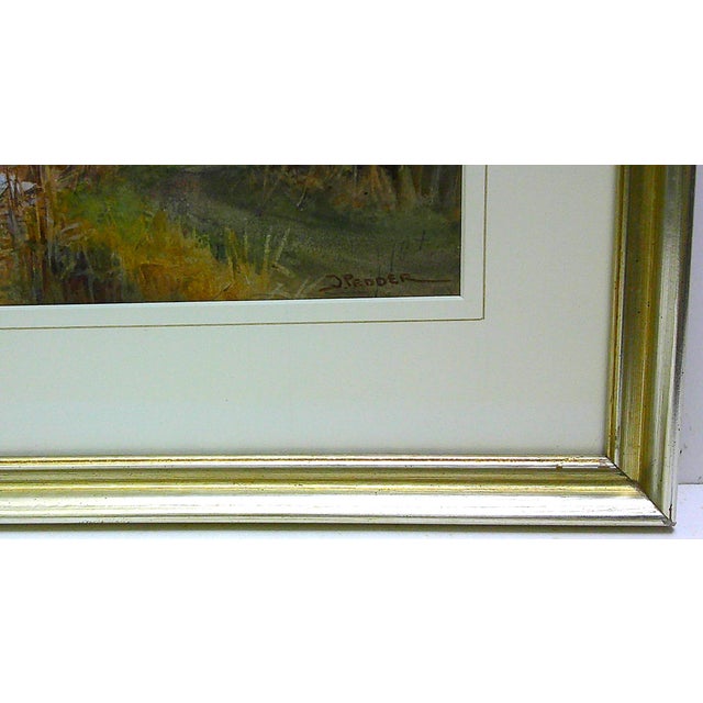 "Near Hurley on Thames" Original Watercolor Painting For Sale - Image 4 of 4