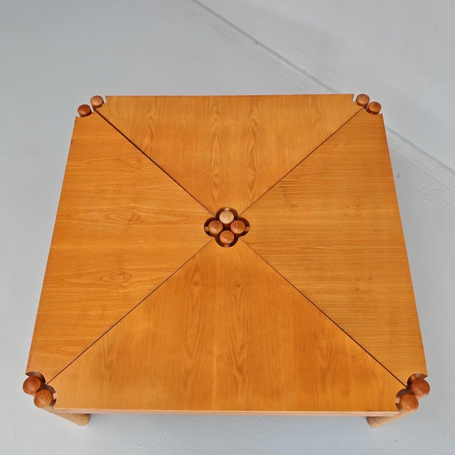 Very light signs of use that are difficult to spot. Single table dimensions w 105cm d 55cm. This piece has an attribution...