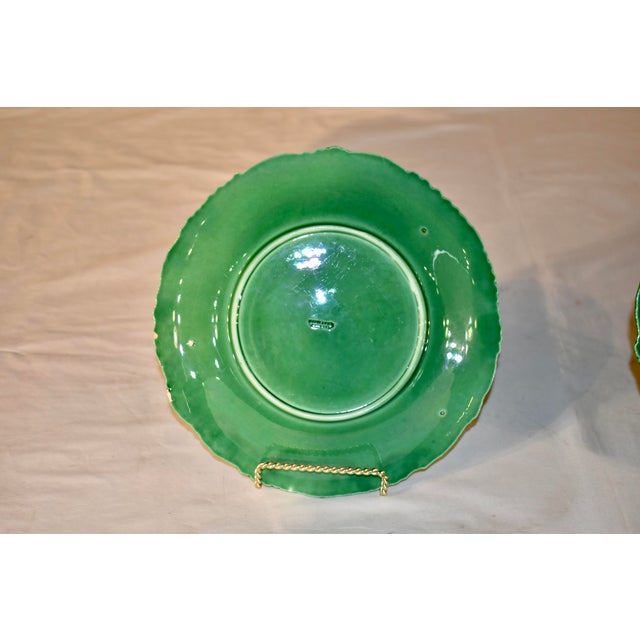 19th Century 19th Century Pair of Copeland & Garrett Majolica Plates For Sale - Image 5 of 10