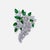 Modern Tiffany & Co Colombian Pear Emerald & 12 Ct Diamond Pin in Platinum, Vintage For Sale - Image 3 of 8