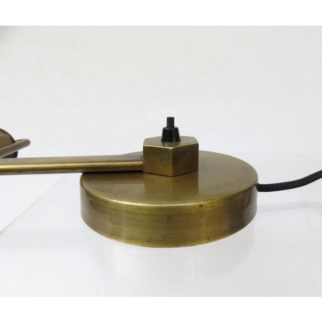 Art Deco Minimalist Piano Lamp in Patinated Brass, 1920s For Sale - Image 15 of 18