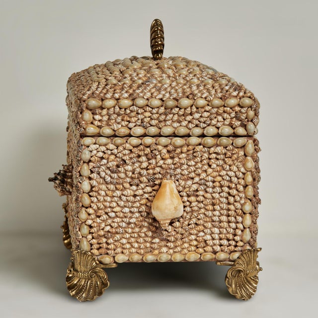 Maitland - Smith Vintage Seashell Encrusted Box by Maitland Smith For Sale - Image 4 of 11