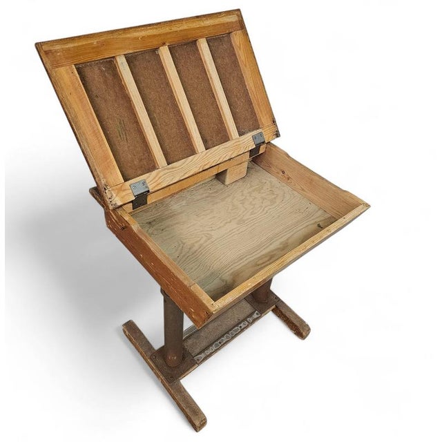 20th Century Adjustable School Chair and Table from Grythyttan, Set of 2 For Sale - Image 11 of 18