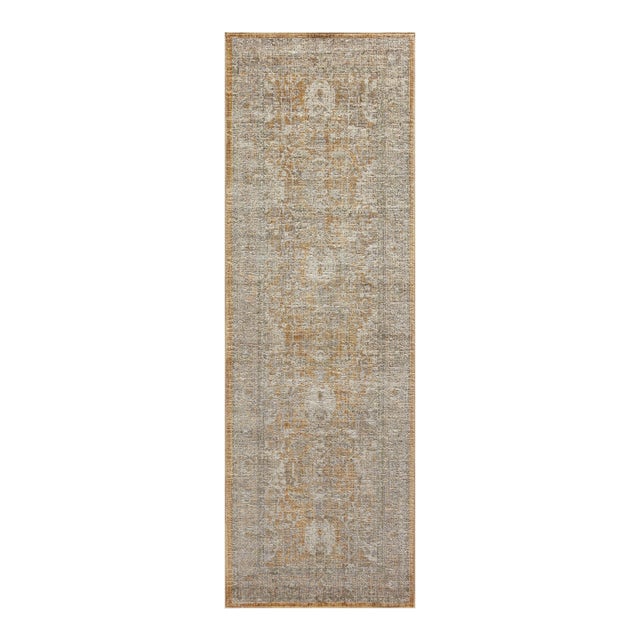 Chris Loves Julia x Loloi Rosemarie Gold / Sand 2'-7" x 12'-0" Runner Rug For Sale