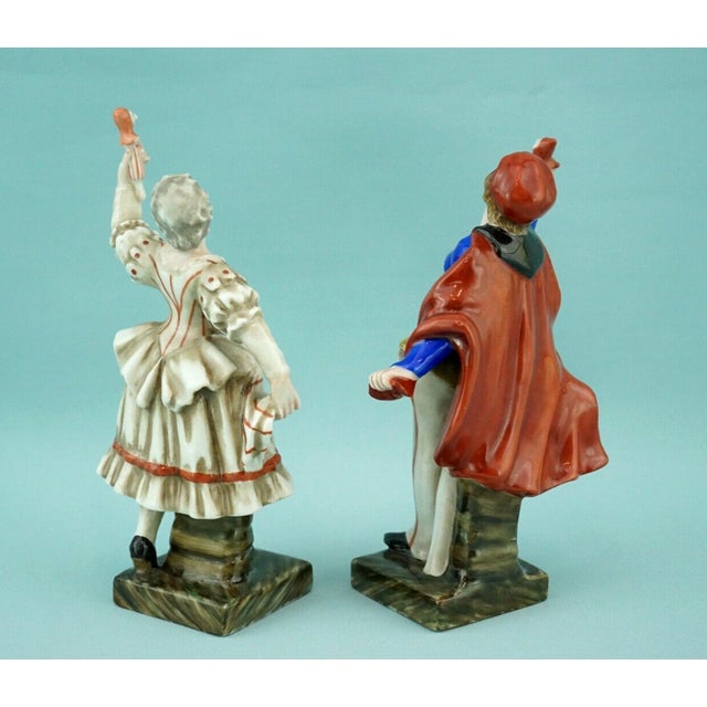 19th Century Rococo Porcelain Masks of Comedy Puppets by Ginori Doccia, Italy, Set of 2 For Sale - Image 4 of 18