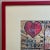Wood Vintage Love! Love! Love! Acrylic Painting by m.e. Harston in Original Frame For Sale - Image 7 of 12