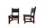 Pair of Vintage Spanish Brutalist Leather & Oak Accent Chairs For Sale In Chicago - Image 6 of 13
