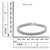 Metal .925 Sterling Silver 2.0 Cttw Diamond 7" Round Miracle Plate Link Bracelet For Sale - Image 7 of 7