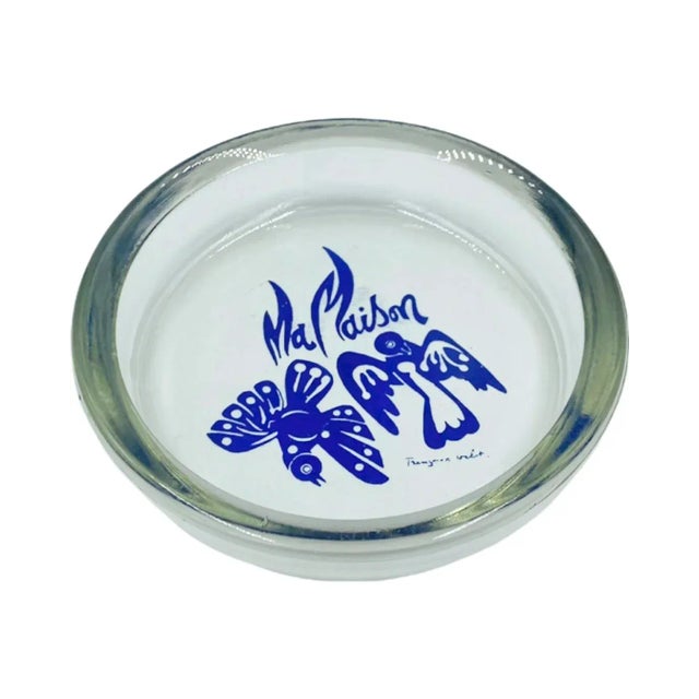 Vintage Ma Maison Los Angeles Restaurant Glass Ashtray For Sale - Image 10 of 13