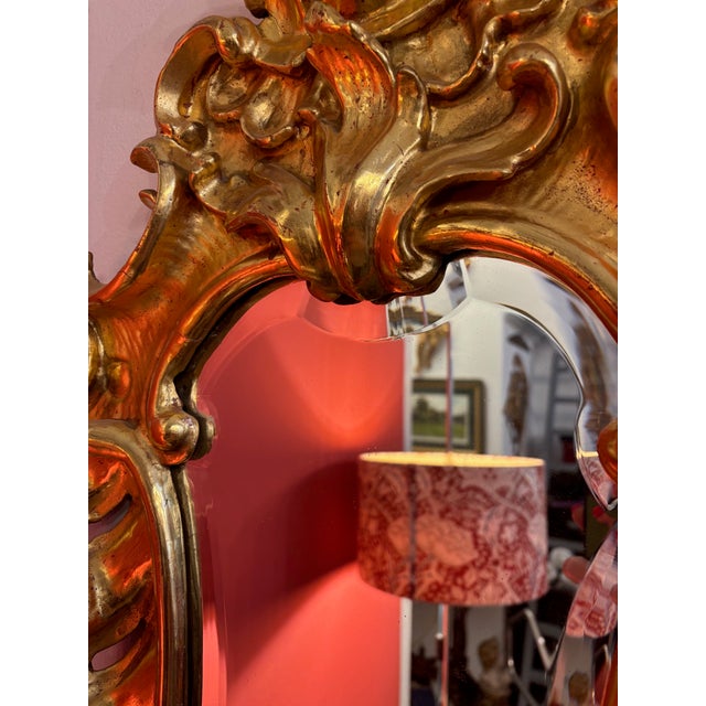 Gilt Wood Mirror, 18th Century For Sale - Image 9 of 11