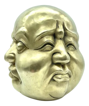 Bronze Statue of Four-Faced Buddha, 1980s