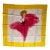 Christian Dior, Silk Vintage Scarf, Featuring René Gruau High Fashion Illustration For Sale