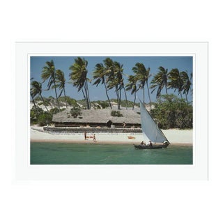 The Lure of Lamu 1987 by Slim Aarons White Framed C Print For Sale
