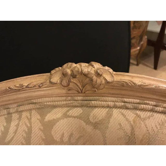 Wood Louis XV Style Bergere Arm Chairs - a Pair For Sale - Image 7 of 10