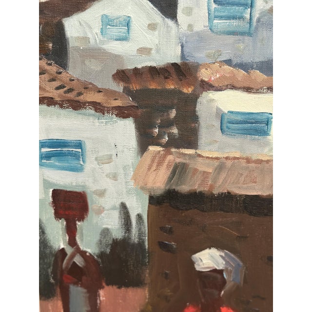 Tage Gavik, Street Vendor in Turkey, 1950s, Oil on Canvas, Framed For Sale - Image 8 of 17