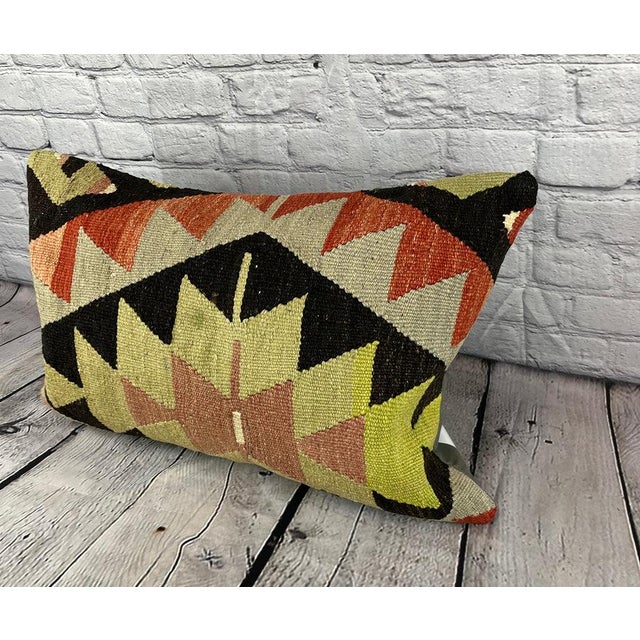 Vintage Pillow Case Turkish Kilim Pillow Decorative Kilim Pillow Dry cleaning only. PILLOW INSERT IS NOT INCLUDED