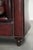 Cowhide Chesterfield 2.5-Seater Sofa in Oxblood Red For Sale - Image 11 of 14