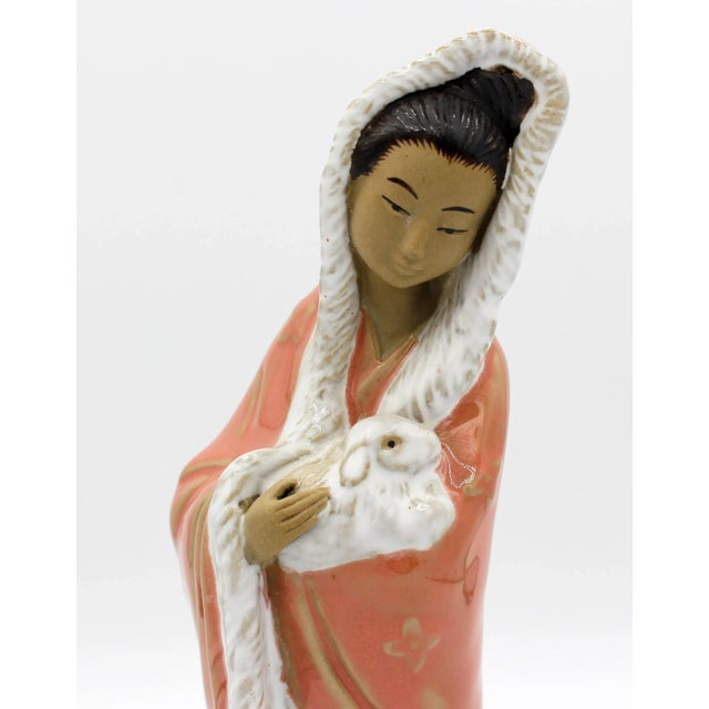 1970s 1970s Chinese Mud Figure of Woman For Sale - Image 5 of 9