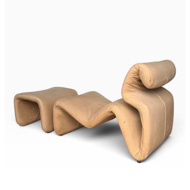 Etcetera Lounge Chair & Ottoman by Jan Ekselius Sweden, C. 1970 For Sale - Image 4 of 6