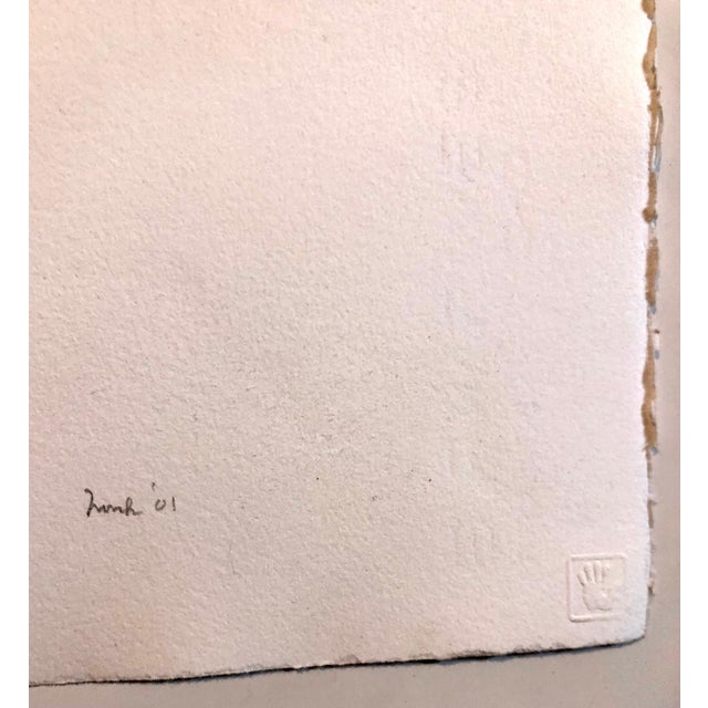 Joe Novak, Abstract Color Field Red Purple Gradient Aquatint Etching California Minimalism, 2001 For Sale - Image 4 of 8