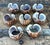 Late 20th Century Vintage Sliced Shell Napkin Holders - Set of 8 For Sale - Image 5 of 12