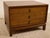 Brass Vintage Walnut Three-Drawer Nightstand With Brass Campaign Hardware For Sale - Image 8 of 12