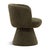 Contemporary Modern Forest Chenille Swivel Chair For Sale - Image 3 of 6
