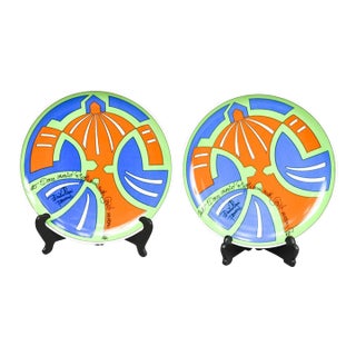 1960s Art Plates by Emilio Pucci for Rosenthal- A Pair For Sale