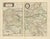Antique Double Map of Perche, Blois, Orléans and Tours from Blaeu, 1642 For Sale - Image 3 of 10