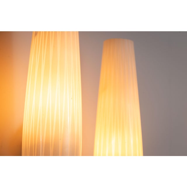 Double Shades Sconces with Brass Details, 1960s, Set of 2 For Sale - Image 14 of 16