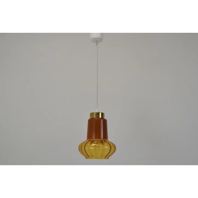 Mid-Century Glass Pendant, 1960s For Sale - Image 3 of 13