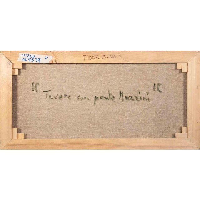 Pino Romanò, The Tibet at Ponte Mazzini, Oil Painting, 1990s For Sale - Image 4 of 5