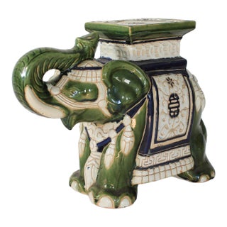 Vintage Elephant Garden Stool For Sale