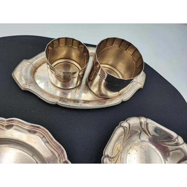 Metal Plates, Trays, Plate & Containers, 1920s, Set of 5 For Sale - Image 7 of 8